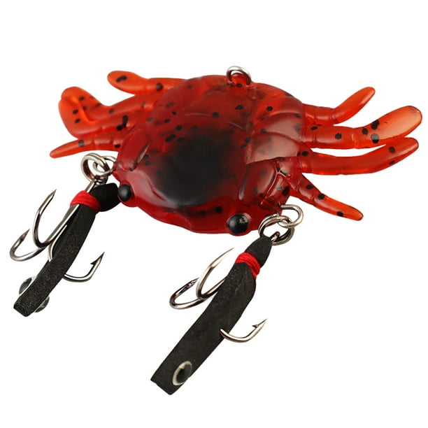 Cebo de cangrejo mecedora 3D, cebo falso para pesca, señuelo de cangrejo para pesca en agua salada