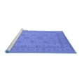 thumbnail image 2 of Ahgly Company Machine Washable Indoor Rectangle Oriental Blue Industrial Area Rugs, 5' x 7', 2 of 4