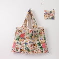 thumbnail image 5 of Bolsa de compras plegable de gran capacidad Bolsa plegable ecológica Bolsa de almacenamiento portátil impresa creativa y portátil, 5 of 5