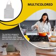 thumbnail image 2 of Unisex Kitchen Front Bolsets Delantal Grasa a prueba de ropa Chef cocinar BIB al aire libre BBQ Server Artist Bakery Restaurante Gadgets Gray Advancent HA010194-01, 2 of 6