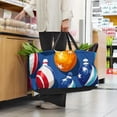 thumbnail image 6 of Bowling Large Capacity Reusable Foldable Cube Organizer with Oxford Cloth Material - Ideal Shopping Basket, Shopping Bags, and Storage Box Solution, 6 of 7