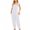 White, variant on Azrian Womens Tops,Fashion Women Casual Cold Shoulder Jumpsuit Solid Button Suspender Jumpsuits Wide Pocket Leg Pant