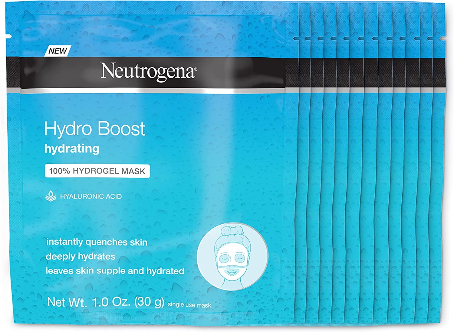 Hydro Boost Moisturizing & Hydrating 100 Hydrogel Sheet Face Mask for
