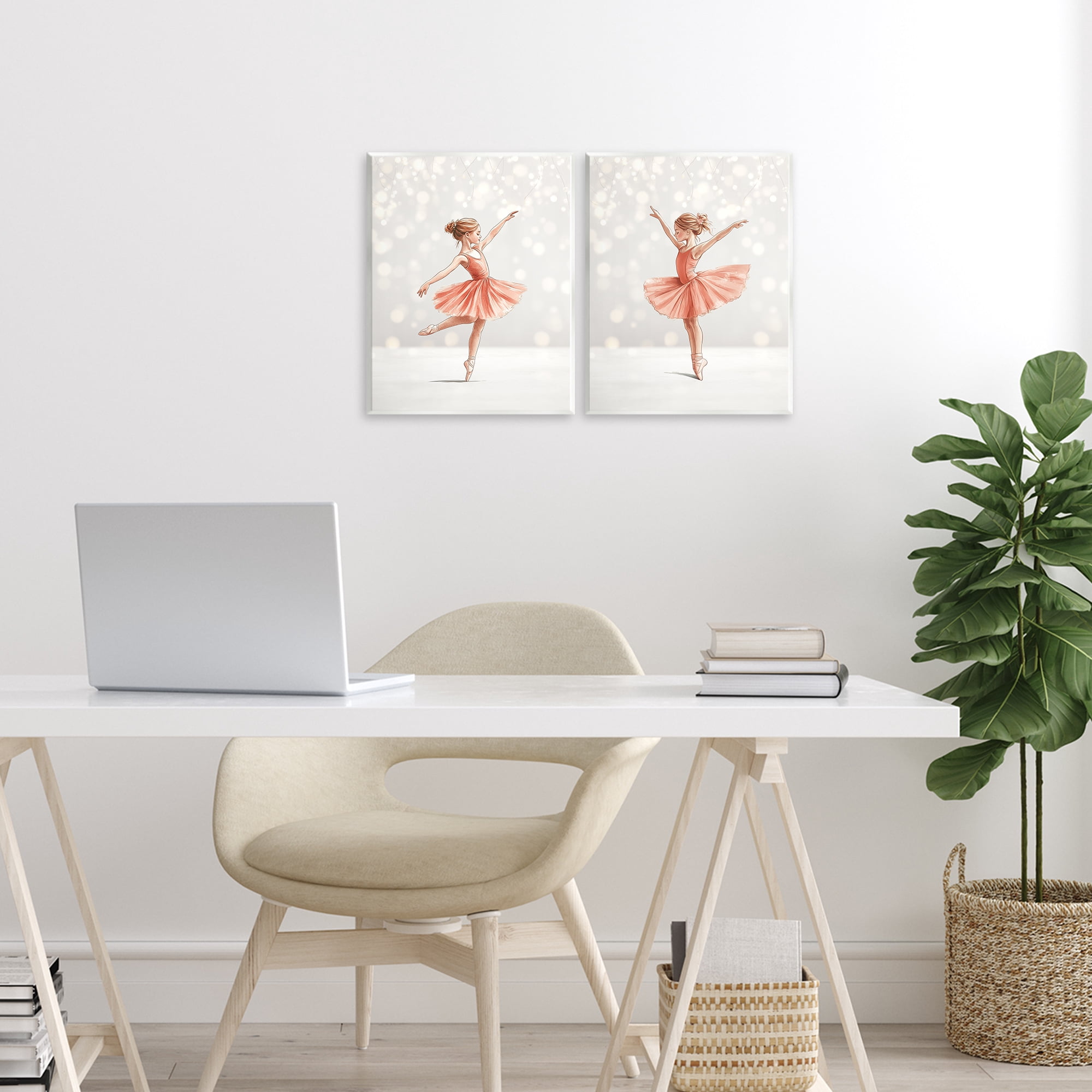 Stupell Industries Dancers In The Light 2 Piece Wall Plaque Art Set, design by Christine Simpson Art