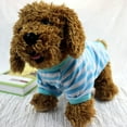 thumbnail image 2 of Frogued Spring Summer Polyester Breathable Stripe O Neck Dog Puppy Vest Shirt Pet Clothes (Yellow,XL), 2 of 13