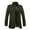 Army Green, variant on FAHUOMU Men's Slim Notched Collar Single Breasted Cotton Jacket Full Zipper Button Down Office Trench Coat