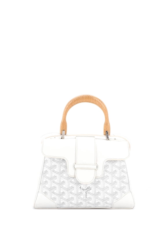 Pre-Owned Saigon Top Handle Bag Coated Canvas with Leather Mini By Rebag