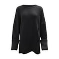 thumbnail image 3 of Pullover Sweaters for Women 2025 Long Sleeve Crewneck Oversized Casual Plain Sweater Tops Fall Winter Outfits, 3 of 6