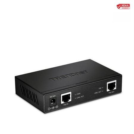 UPC: 0710931160192 | TRENDnet TPE-E110 Gigabit PoE+ Repeater/Amplifier