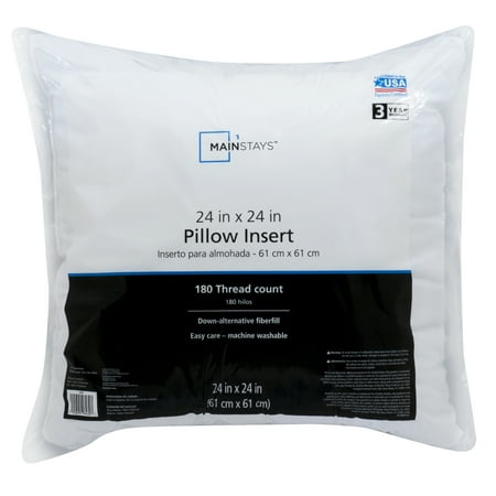 Mainstays Decorative Pillow Insert In 40% Polyester 40 X 40 Interesting Washable Decorative Pillows Mainstays Decorative Pillow Insert In 40% Polyester 40 X 40 Interesting Washable Decorative Pillows