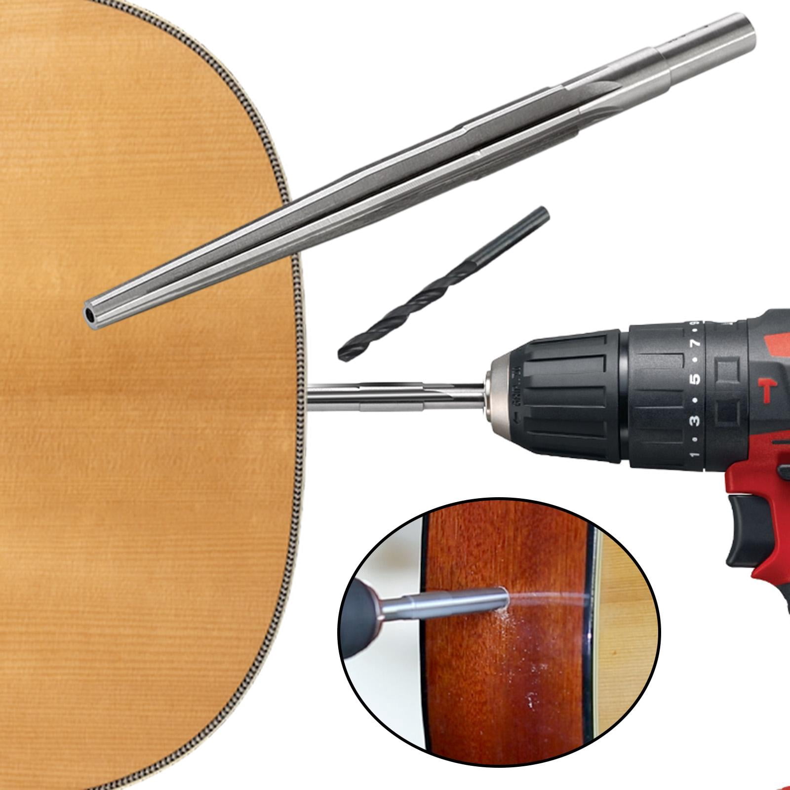 LeeQinersw Guitar Pickup Pin Hole Reamer Hole Opener Studio Workshop Endpin Jack Reamer