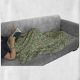 thumbnail image 5 of Easter Soft Flannel Fleece Throw Blanket, Flowers Eggs Rabbits Branches in Pastel Tones Pattern, Cozy Plush for Indoor and Outdoor Use, 50" x 60", Reseda Green Multicolor, by Ambesonne, 5 of 5