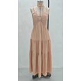 thumbnail image 5 of Misright Women's backless dress, V-neck long dress, A-line high-waisted dress, 5 of 9