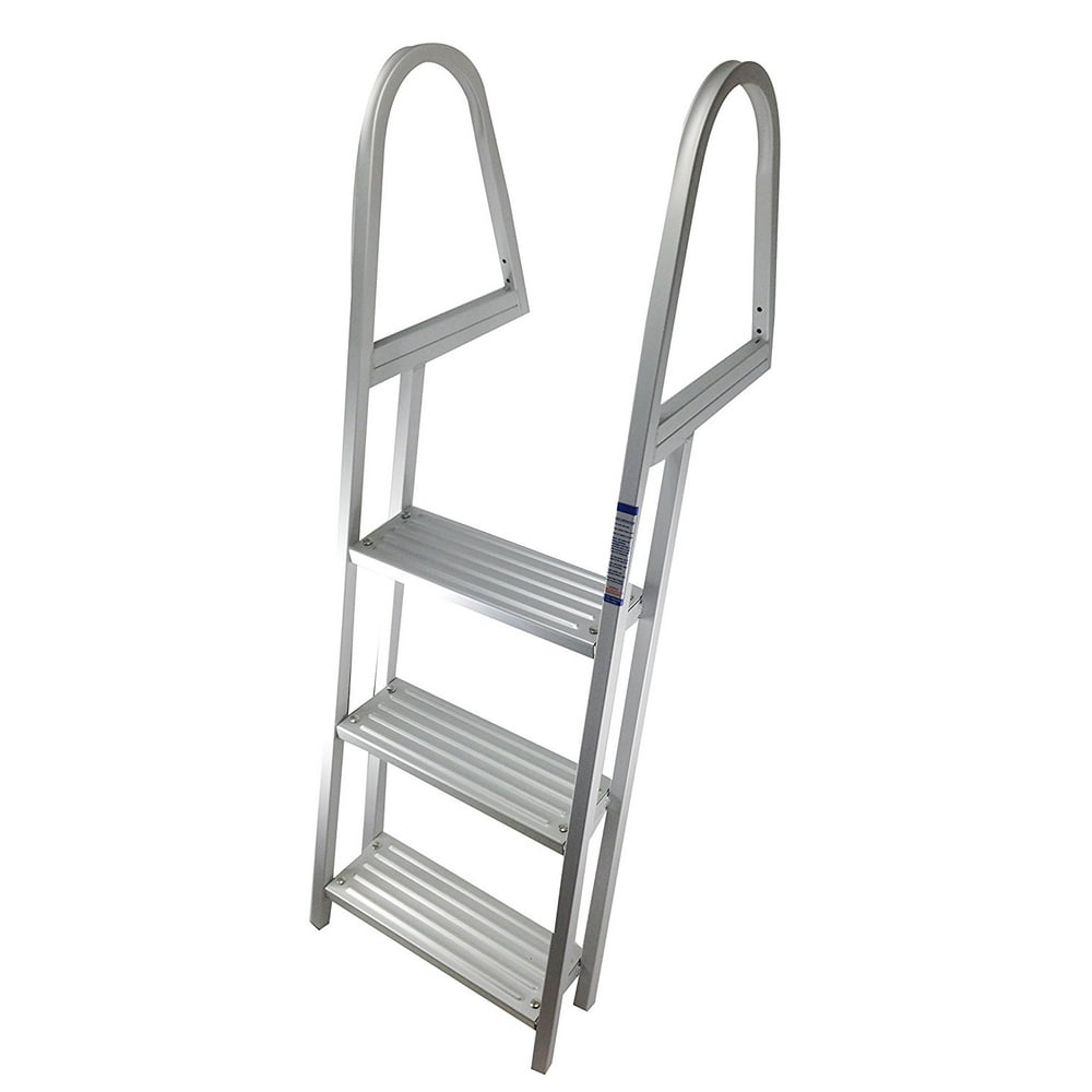 Pactrade Marine Pontoon Boat Aluminum 3 Step Heavy Duty Removable Dock