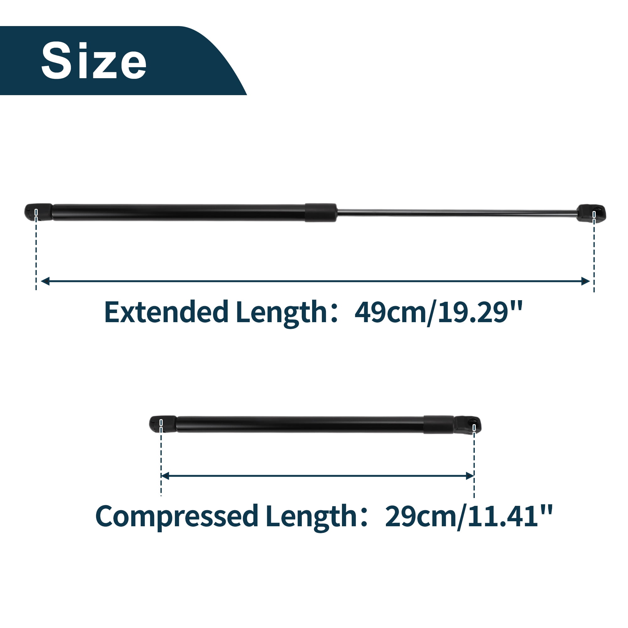 Unique Bargains 2Pcs Lift Supports for Hyundai Tucson 2022-2024 Front Hood Gas Spring