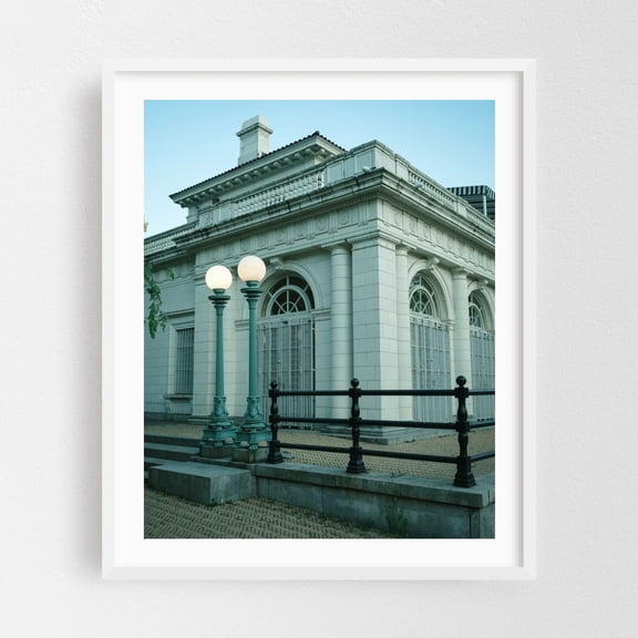 Prospect Park Boathouse Facade 02  - Brooklyn New York Photography White Framed Wall Art Print 16 x 20 inches