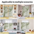 thumbnail image 6 of Marble Sage Green Kitchen Curtains 72 Inch Length, Modern Abstract Ink Painting Luxury Grommet Top Bedroom Living Room Curtains, Light Filtering Cafe Curtain Drapes 2 Panels Set 104''x72'', 6 of 9