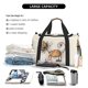 thumbnail image 5 of Balery Brown Cat Cartoon Bolsa de Gimnasio para Mujeres, Bolsa de Viaje con Bolsillo Húmedo, Bolsa de Fin de Semana para Mujeres, Bolsa de Viaje Resistente al Agua, 5 of 7