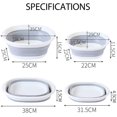 thumbnail image 5 of Bassin Vaisselle Pliable et Rabattable Bol Bassin Pliable Camping Bol Pliable Camping Bassin de Lavage pour Voyage en Plein Air Camping Randonnée Caravane - Moyen, 5 of 5