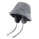 thumbnail image 1 of Sombrero de pescador Qarigey cálido de invierno poliéster con protección para los oídos gris, 1 of 6