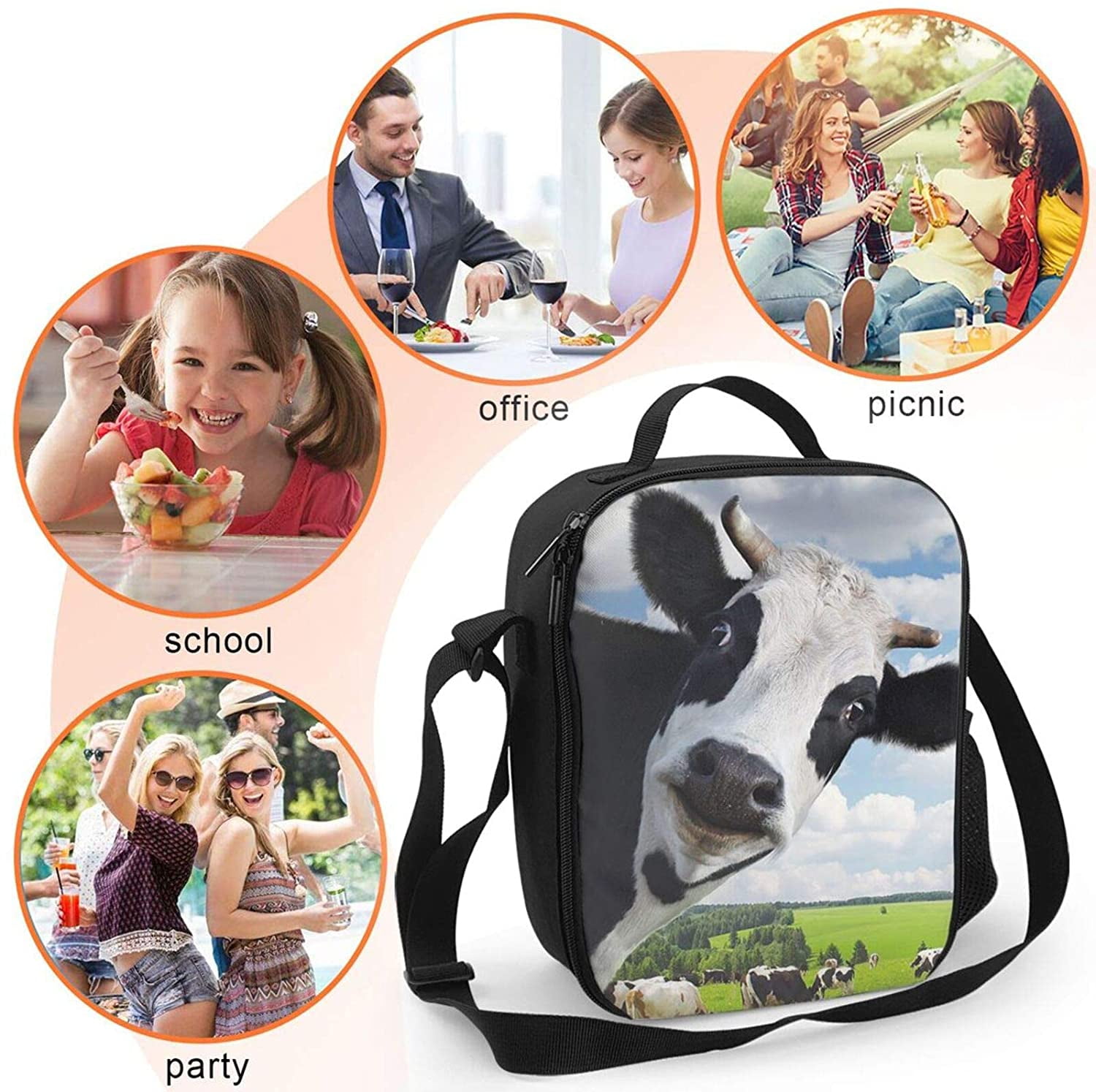 Outdoor Picnic Lunch Bag Lunch Bag For Kids Insulated Lunch Box Snack Box  With Strap And Side Mesh Pocket For Boys Girls - Diy Apparel & Needlework  Storage - AliExpress