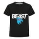 thumbnail image 1 of Playera Infantil MrBeast Unisex Niño Niña Algodón Cómoda Verano Moda Pantera Azul Estilo Juvenil Ropa Regalo Cumpleaños Diario, 1 of 4