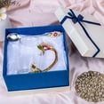 thumbnail image 2 of Taza de vidrio AISVELDY con forma de flor y té con cuchara, 2 of 6