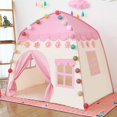 thumbnail image 4 of Tienda de juegos rosa para niños, tienda de juegos de princesa para niñas, habitación interior para niños, Seguridad al aire libre, no tóxica con bola de algodón Lumi, 4 of 5