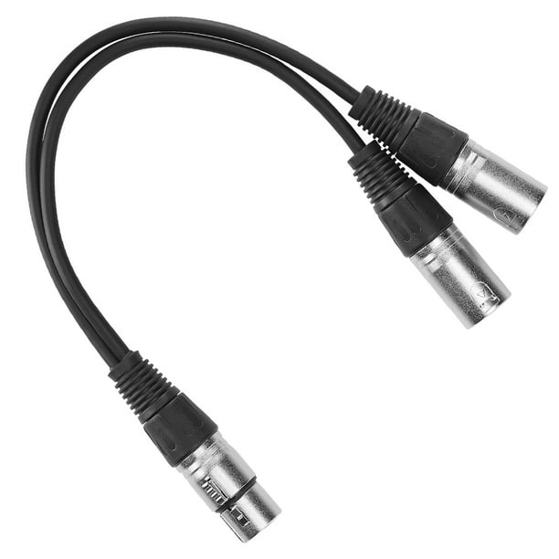 LAFGUR Câble XLR Femelle à Mâle, JORINDO XLR Femelle à Double Câble XLR Mâle  Y Câble de Microphone Audio de Type Séparateur, Câble XLR 