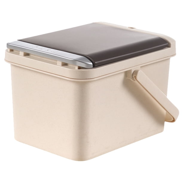 GOOHOCHY Contenedor para residuos de té para oficina y hogar, bote de basura para cocina, cubo infusor para residuos de té