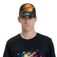 thumbnail image 4 of Fotbe Solar System Paper Art Gorro Clásico de Béisbol, Gorra Ajustable con Broche Snapback, Gorro de Exterior de Algodón Suave, 4 of 6