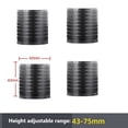 thumbnail image 1 of 4 Pcs Pieds de Table de Lit Base Surélevée Augmentateur de Hauteur Réglable Meubles 4 Pcs Noir, 1 of 9