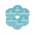 thumbnail image 7 of 15 Inch Round Placemats Set of 6, Blue Morocco Non Slip Heat Insulation PP Table Mats, Modern Geometric Nautical Anchor Stripe Washable Place Mats for Kitchen Dining Party Table Decor, 7 of 7