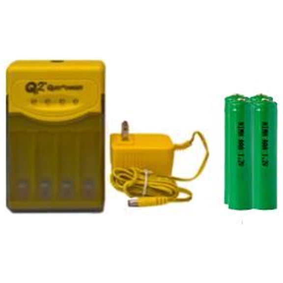Quest Q2 Smart Charger 4 AAA NiMH Batteries (1200 mAh)