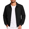 thumbnail image 6 of Kezqiaxn Jackets for Men Fashion Solid Long Sleeve Zipper Casual Athletic Jacket Men's Clothing Plus Size, 6 of 8