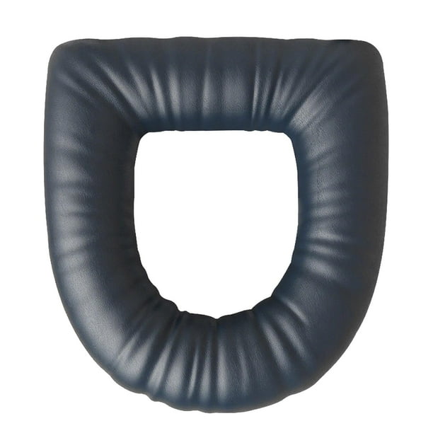 Elevador de asiento de inodoro, fácil de limpiar, ajuste universal, cojín para asiento de inodoro elevado, añade 3 Azul oscuro