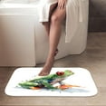thumbnail image 5 of 1pc Green Frog Absorbent Non-Slip Bathroom Thickened Flannel Rug Decor,Soft,Quick Drying,Suitable For Indoor/outdoor Use,Bathrooms,Bedrooms,Kitchens,Terrace,Laundry Rooms,16"x24", 5 of 9