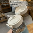 thumbnail image 3 of Japanese-Style Plastic Water Cup with Straw, High-Temperature Resistant Leak-Proof Portable Drinkware, 3 of 6