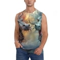 thumbnail image 1 of Balery White And Red Storm Dragon Camisetas sin mangas para hombre, absorbe la humedad y protege contra el mal olor.-X-Large, 1 of 7
