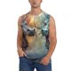 thumbnail image 1 of Fotbe White And Red Storm Dragon Men's Camiseta sin Mangas Estampada para Hombres, Playera Casual para Gimnasio, Entrenamiento, Playa-Medium, 1 of 7