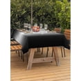 thumbnail image 2 of Outdoor Tablecloth with Umbrella Hole & Zipper, Black Grey Ombre Rectangle Tablecloth 60x84 Inch, Aesthetics Modern Abstract Art Gradient Patio Table Cover Waterproof Table Cloth for Picnic/Party, 2 of 7