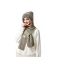 thumbnail image 5 of 3-in-1 Winter Knit Hat with Scarf and Balaclava | Fleece-Lined Windproof Warmth for Women, Cozy Face Covering and Neck Gaiter for Outdoor, Casual & Sports Activities, 5 of 5
