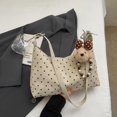 thumbnail image 5 of SPEKSEE Vintage Polka Dot Hobo Shoulder Bag for Women, Large Capacity Casual Underarm Bag, Adjustable Strap Crossbody Handbag with Cute Pendant, Y2K Preppy Daily Purse, 5 of 9