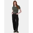 thumbnail image 2 of No Boundaries Scoop Neck Cotton Tee with Short Sleeves, Women's, 2 of 5