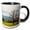 Black/White, variant on 3drose, Tennessee. Lone Tree in Field at Cades Cove., 11oz Magic Transforming Mug