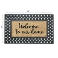 thumbnail image 2 of IH Casa Decor Rubber & Natural Fibers Mat Welcome To Our Home, 2 of 3