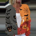 thumbnail image 4 of Halloween Sweaters for Women Novelty Pumpkin Bat Womens Sweaters Cardigan Knit Button Up Cropped Long Sleeve Fall Winter Fashion Comfy Cardigan Sweaters Red S, 4 of 7