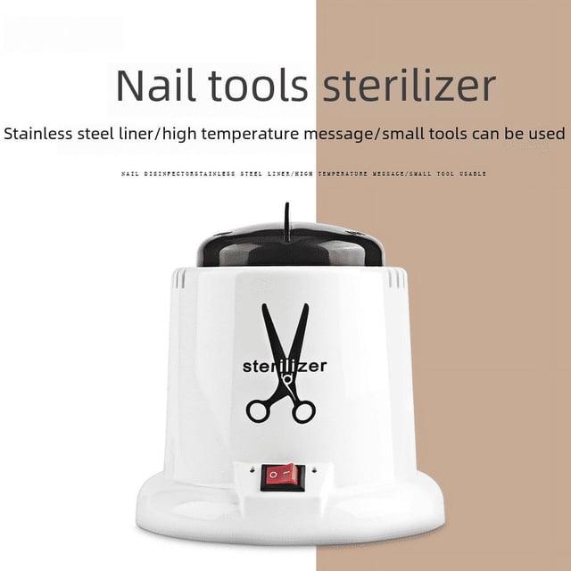 Esterilizador de uñas de alta temperatura para salón de belleza, herramienta de acero inoxidable, taza de desinfección de alta temperatura