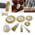 thumbnail image 4 of 8Pcs Rust Sanding Wire Cup/Wheel Brush Set For Drill Steel Brass Metal Cleaning, 4 of 11