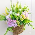 thumbnail image 5 of Spring And Summer Flower Garlands Front Door Baskets Flower Garlands Simulated Flower Wall Hanging Farmhouses Home Decorations, 5 of 5